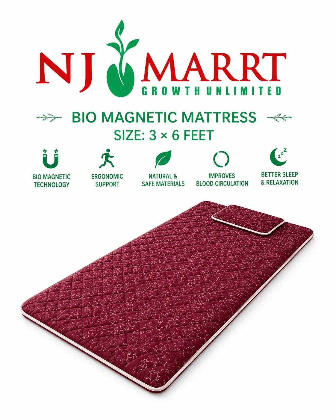 Bio Magnetic Mattress + Pillow Pad thumbnail 4